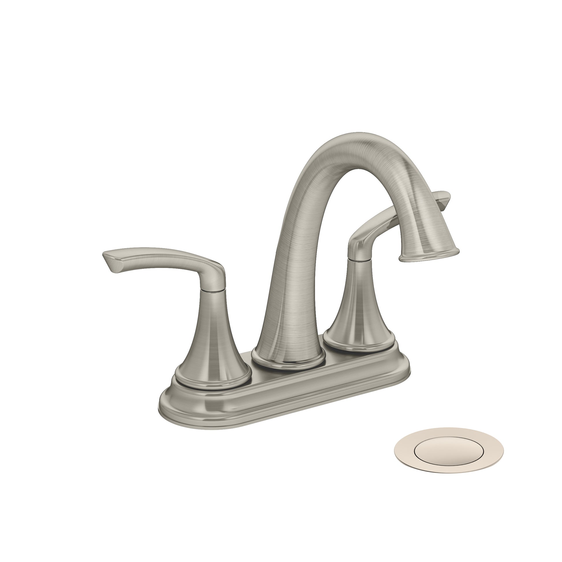 Symmons SLC5512STNPP Elm Centerset Bathroom Faucet