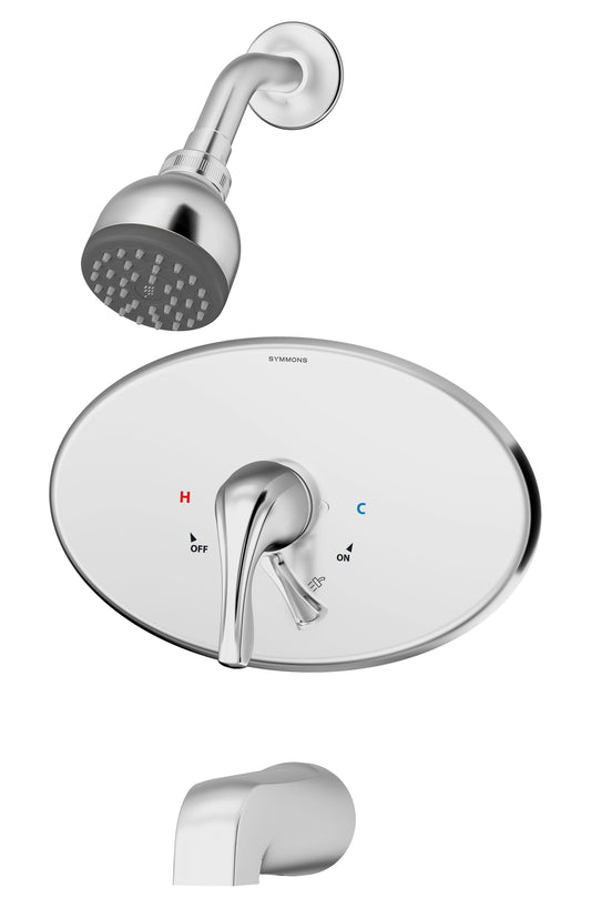 Symmons S-9602-PLR-OP Origins tub/Shower system with secondary integral diverter