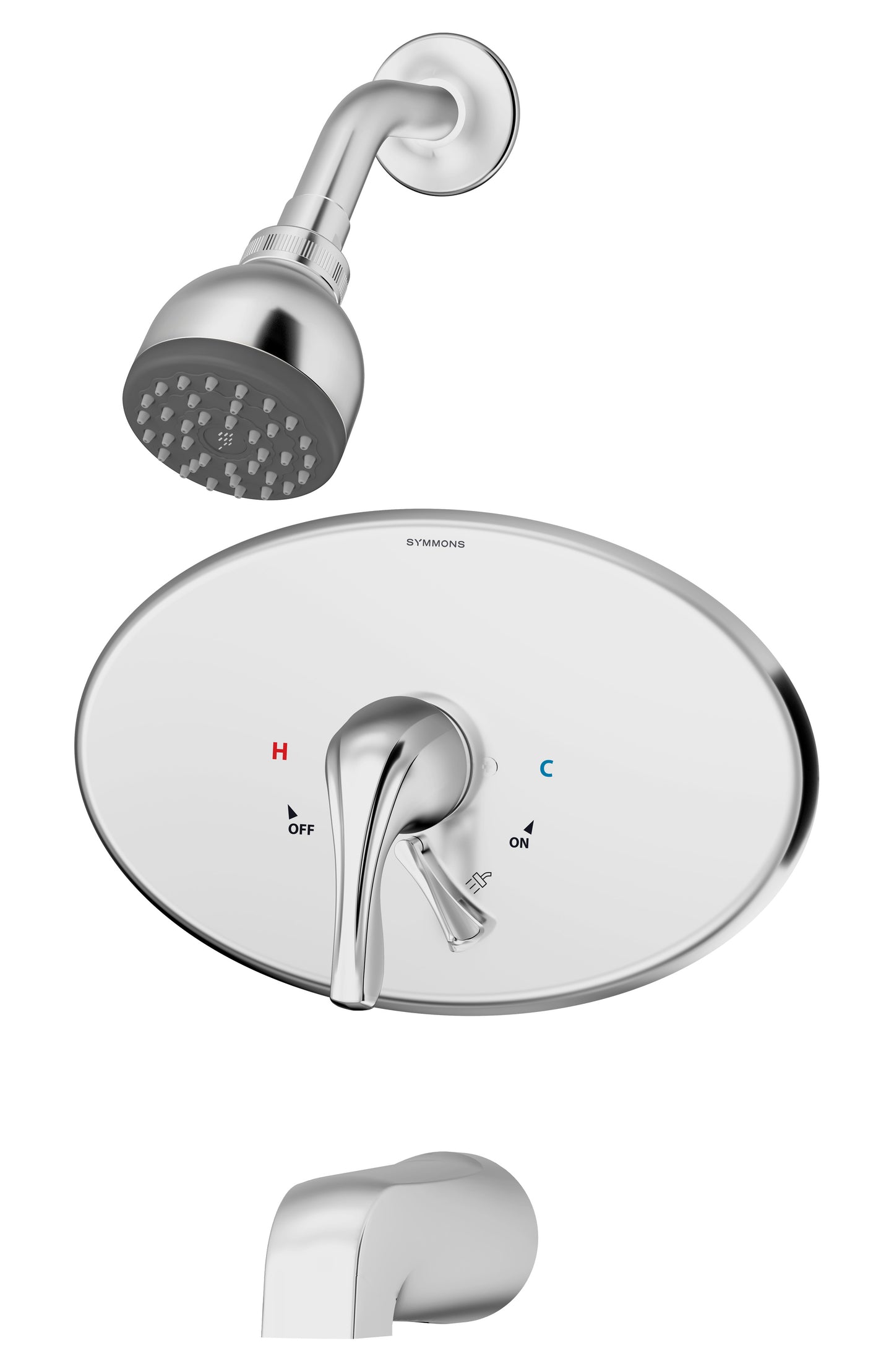 Symmons S-9602-X-PLR-OP Origins tub/Shower system with secondary integral diverter